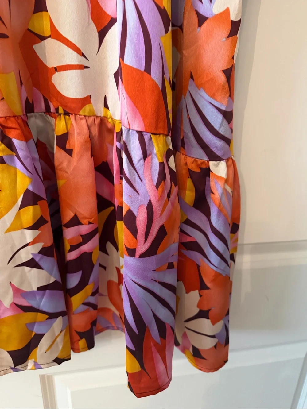 Women’s Entro Dress size floral Print Flutter-Sleeve Dress - Multicolor